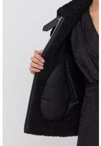 The Kooples - Kurtka. Okazja: na co dzień. Kolor: czarny. Materiał: materiał. Wzór: gładki. Styl: casual #6