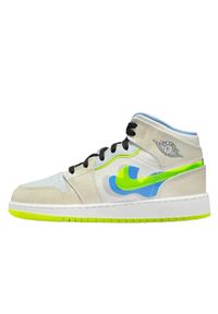 Buty do chodzenia dla dorosłych Air Jordan 1 Mid SE Warped Swoosh. Kolor: żółty. Sport: turystyka piesza #1