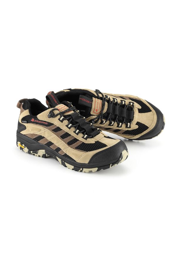 ALPINE PRO - Buty trekkingowe niskie unisex Alpine Pro Okane Vibram. Okazja: na co dzień. Kolor: beżowy. Styl: casual. Sport: turystyka piesza