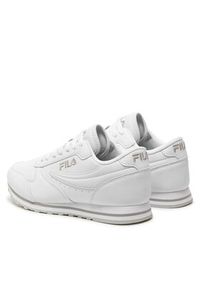 Fila Sneakersy Orbit Teens FFT0014 Biały. Kolor: biały. Materiał: skóra