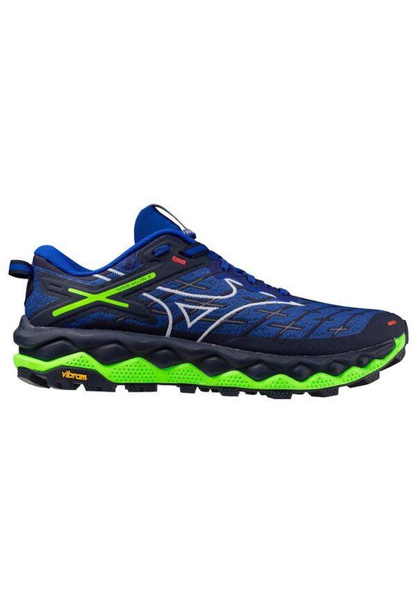 Buty do biegania męskie Mizuno Wave Mujin 10. Kolor: niebieski. Materiał: materiał, syntetyk. Szerokość cholewki: normalna. Model: Mizuno Wave