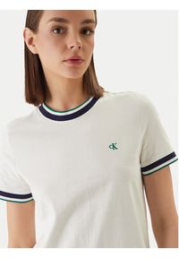 Calvin Klein Jeans Sukienka codzienna LV047F248G Biały Relaxed Fit. Okazja: na co dzień. Kolor: biały. Materiał: bawełna. Typ sukienki: proste. Styl: casual #3