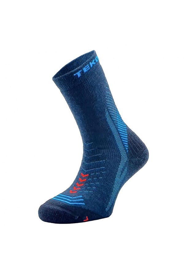 TEKO - Skarpety sportowe z wełny Merino Teko ecoHIKE Medium Full Cushion Hiking 3.0. Kolor: niebieski. Materiał: wełna