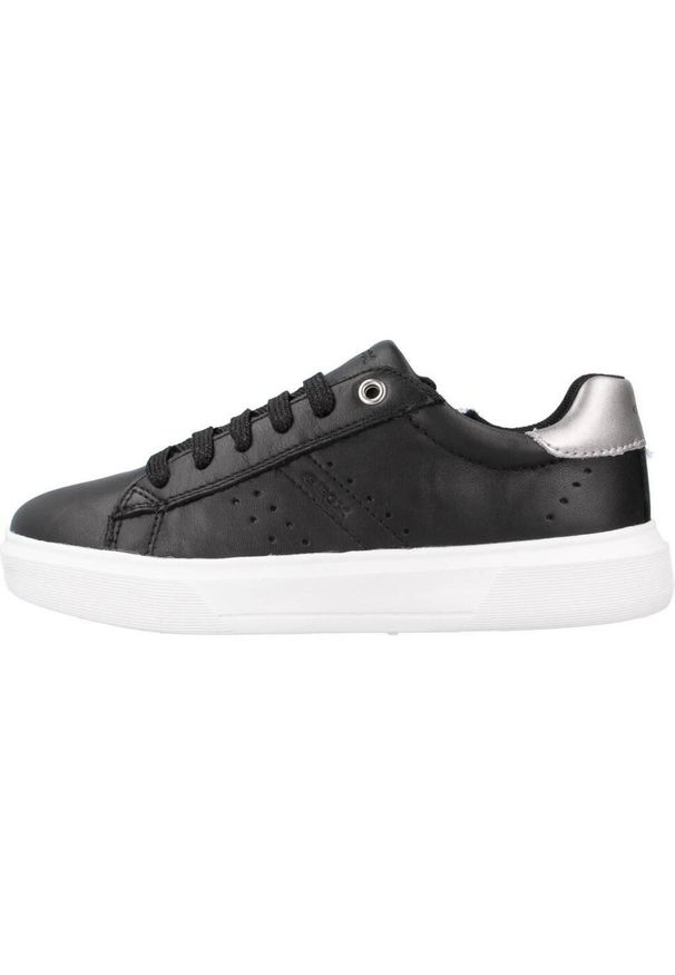 Geox - Buty GEOX J NETTUNO G. Czarny. Kolor: czarny. Materiał: tkanina, skóra. Sport: turystyka piesza
