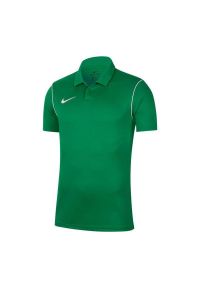 Nike - Męska Koszulka Polo Park 20 DriFIT. Typ kołnierza: polo. Kolor: zielony