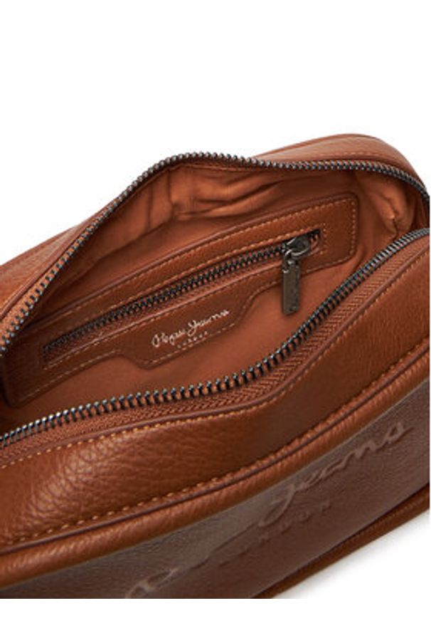 Pepe Jeans Torebka Bassy Code PL0300004 Brązowy. Kolor: brązowy. Materiał: skórzane