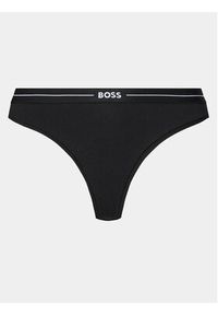 BOSS - Boss Komplet 3 par stringów 50510030 Czarny. Kolor: czarny. Materiał: bawełna #4
