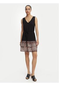 Liu Jo Beachwear Sukienka codzienna VA6127 JS360 Czarny Regular Fit. Okazja: na co dzień. Kolor: czarny. Materiał: wiskoza. Typ sukienki: proste. Styl: casual #2