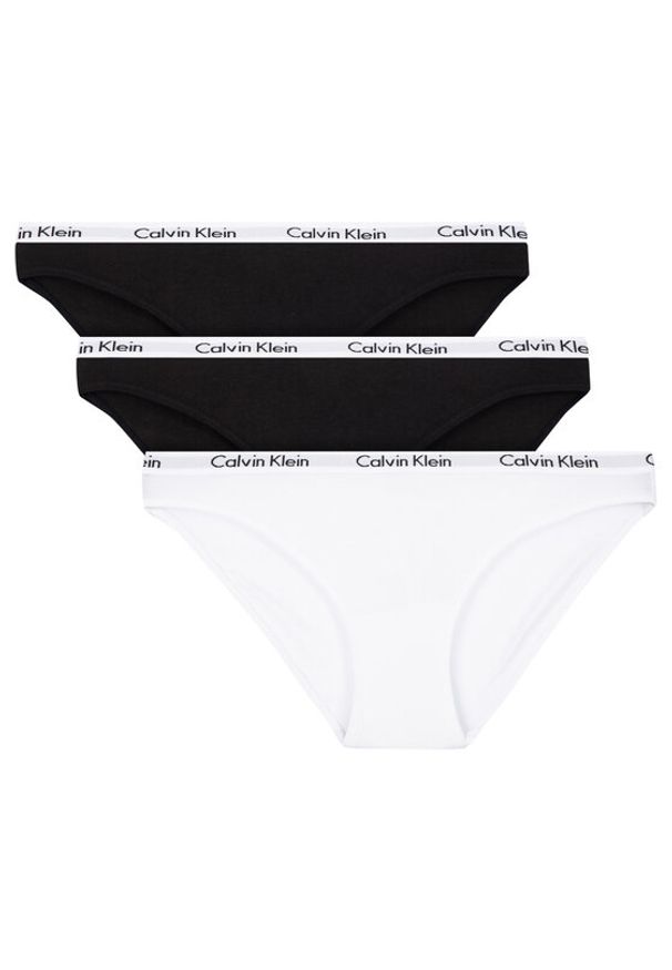 Calvin Klein Underwear Komplet 3 par fig klasycznych 000QD3588E Kolorowy. Materiał: bawełna. Wzór: kolorowy