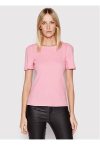 Vero Moda T-Shirt Natasha 10264993 Różowy Regular Fit. Kolor: różowy. Materiał: bawełna