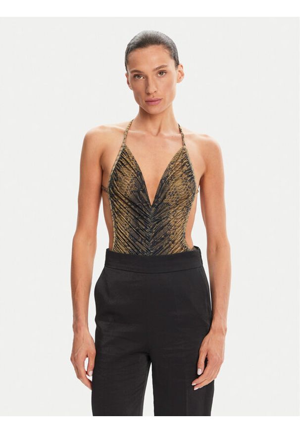 NORMA KAMALI Body Mio KK424XPL165302 Brązowy Slim Fit. Kolor: brązowy. Materiał: syntetyk