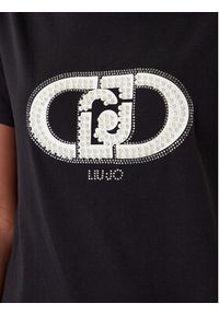 Liu Jo Sport T-Shirt TF5280 JS923 Czarny Regular Fit. Kolor: czarny. Materiał: bawełna. Styl: sportowy #4