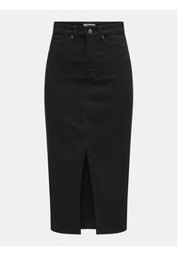only - ONLY Spódnica jeansowa Siri 15324365 Czarny Regular Fit. Kolor: czarny. Materiał: bawełna #4