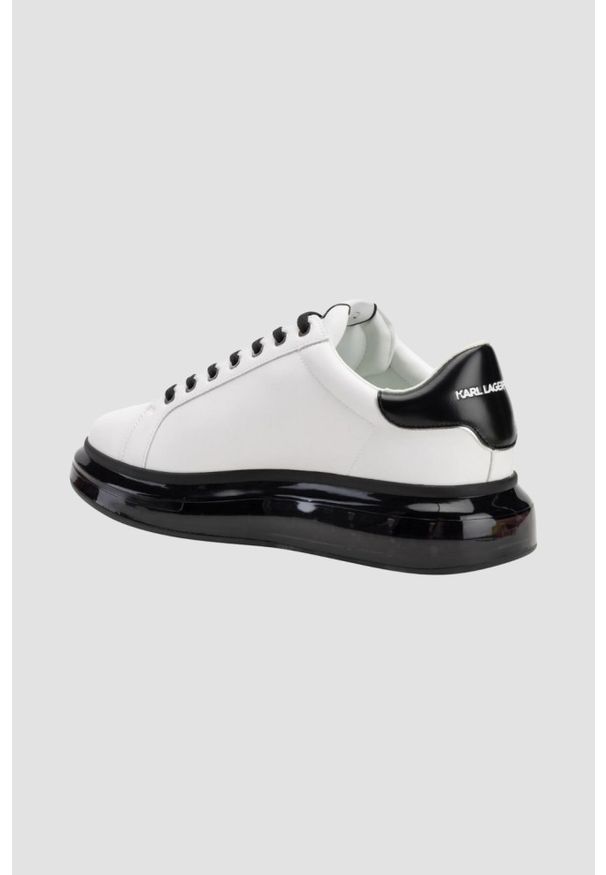 Karl Lagerfeld - KARL LAGERFELD Białe sneakersy męskie KAPRI KUSHION Outline NFT, Rozmiar 41. Kolor: biały