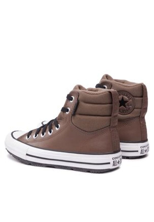 Converse Trampki Chuck Taylor All Star Berkshire Boot A04810C Brązowy. Kolor: brązowy. Materiał: skóra