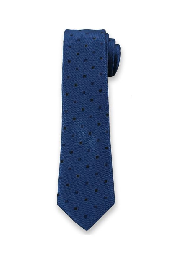 Niebieski krawat Angelo di Monti elegancki
