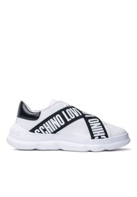 Sneakersy damskie białe Love Moschino JA15574G0EIA110A. Kolor: biały. Wzór: kolorowy