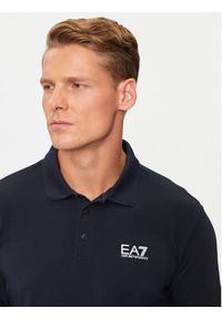 EA7 Emporio Armani Polo 8NPF15 PJVQZ 0562 Granatowy Regular Fit. Typ kołnierza: polo. Kolor: niebieski. Materiał: bawełna #4
