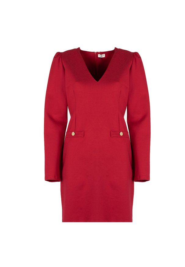 Rebel Queen By Liu Jo Sukienka | YF0145 J5240 | Kobieta | Czerwony. Kolor: czerwony. Materiał: wiskoza, elastan, poliamid. Długość rękawa: długi rękaw. Styl: elegancki. Długość: mini