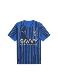 Puma - Męska koszulka KIDSUPER × AL-HILAL SFC PUMA Blue Intense Club Navy. Kolor: niebieski