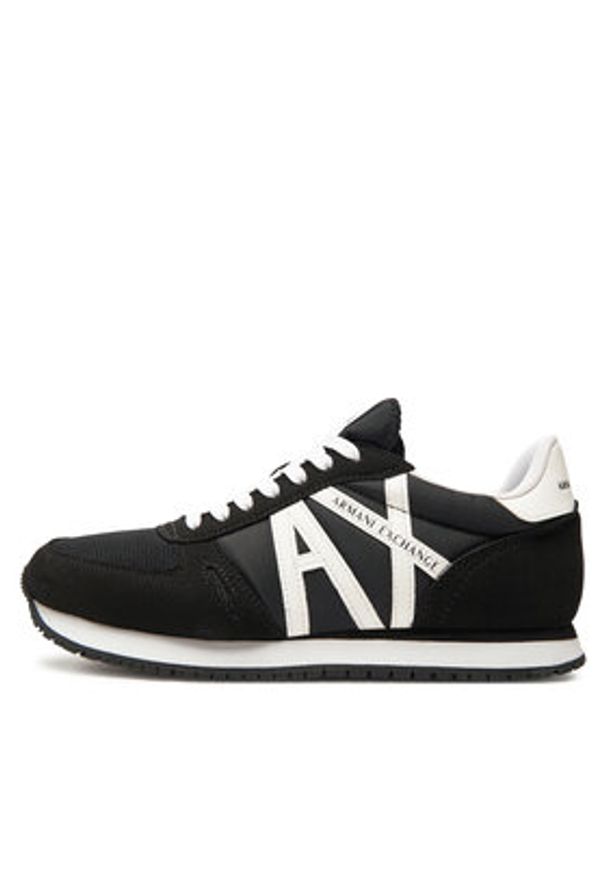 Armani Exchange Sneakersy XUX017 XCC68 K489 Czarny. Kolor: czarny. Materiał: materiał