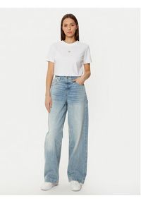Calvin Klein Jeans T-Shirt J20J225084 Biały Regular Fit. Kolor: biały. Materiał: bawełna #5