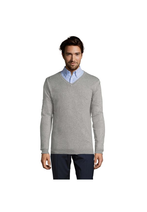 SOL'S - Męski Sweter Glory. Kolor: szary