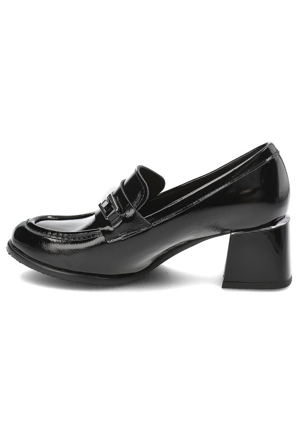 Czarne Półbuty Armodo Eleganckie Obuwie Damskie. Kolor: czarny. Styl: elegancki