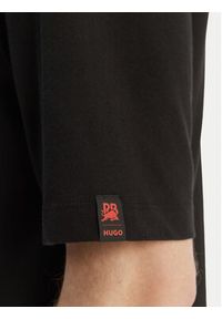 Hugo - HUGO T-Shirt Dedril_RB 50559670 Czarny Regular Fit. Kolor: czarny. Materiał: bawełna #4