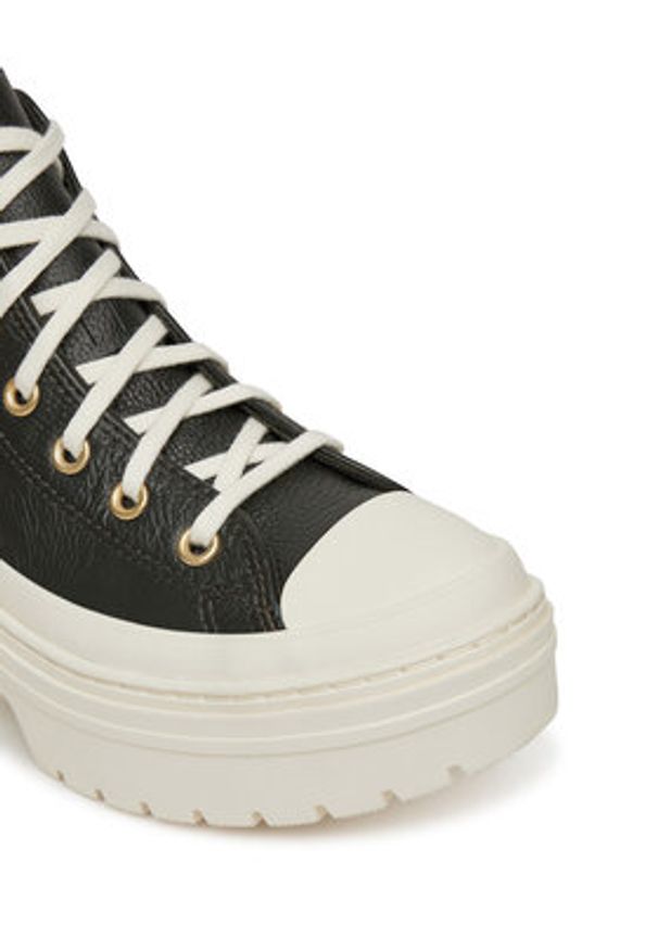 Converse Trampki Chuck Taylor All Star Lugged Heel Platform Gold A11500C Czarny. Kolor: czarny. Materiał: skóra. Obcas: na platformie
