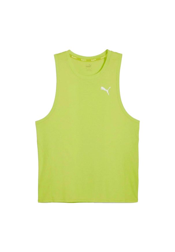 Bluzki Puma Run Favorite Singlet M Dorosłych. Kolor: zielony. Materiał: poliester. Styl: sportowy