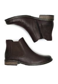 Rieker Botki Z4994-26 Brązowy. Kolor: brązowy. Materiał: materiał #7