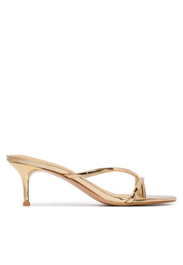 Guess Japonki FLJGZY LEL03 Złoty. Kolor: złoty. Materiał: skóra