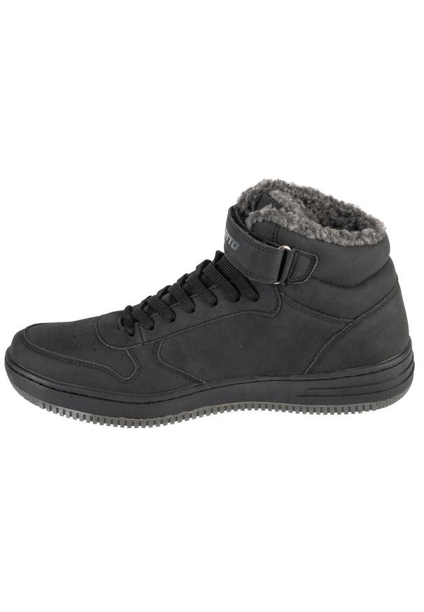 LOTTO - Buty sportowe Sneakersy męskie, Lotto Paliot Fur. Kolor: czarny. Materiał: materiał, syntetyk, tkanina. Sport: turystyka piesza