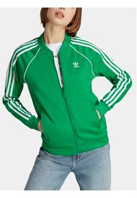 Adidas - adidas Bluza adicolor Classics SST IK4030 Zielony Regular Fit. Kolor: zielony. Materiał: bawełna