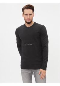 Sweter Calvin Klein Jeans. Kolor: czarny. Materiał: bawełna #1