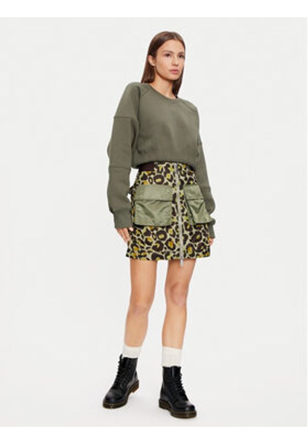Alpha Industries Spódnica mini 148066C Zielony Regular Fit. Kolor: zielony. Materiał: syntetyk
