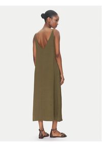 ViCOLO Sukienka letnia TD0758 Khaki Regular Fit. Kolor: brązowy. Materiał: wiskoza. Sezon: lato #4