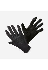 ROCKRIDER - Rękawiczki rowerowe MTB Rockrider Wygodne 500. Kolor: czarny. Materiał: materiał. Sport: kolarstwo #1