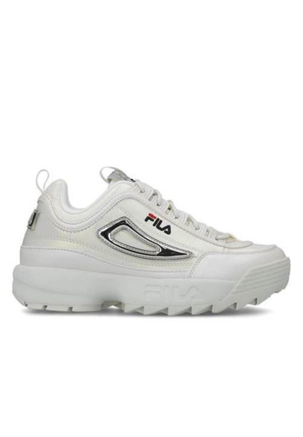 Buty do chodzenia damskie Fila Disruptor Wmn. Zapięcie: sznurówki. Kolor: biały. Materiał: materiał, syntetyk. Szerokość cholewki: normalna. Sport: turystyka piesza