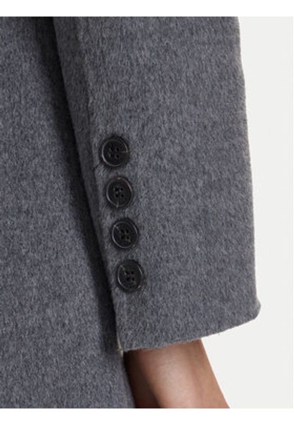 ViCOLO Płaszcz wełniany TF0073 Szary Regular Fit. Kolor: szary. Materiał: syntetyk
