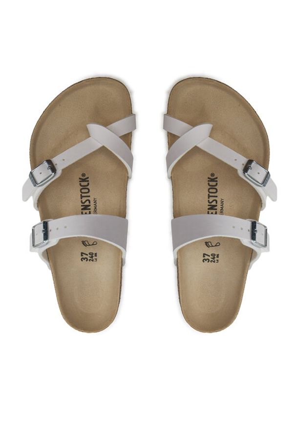 Birkenstock Japonki Mayari 0071051 Biały. Kolor: biały. Materiał: skóra