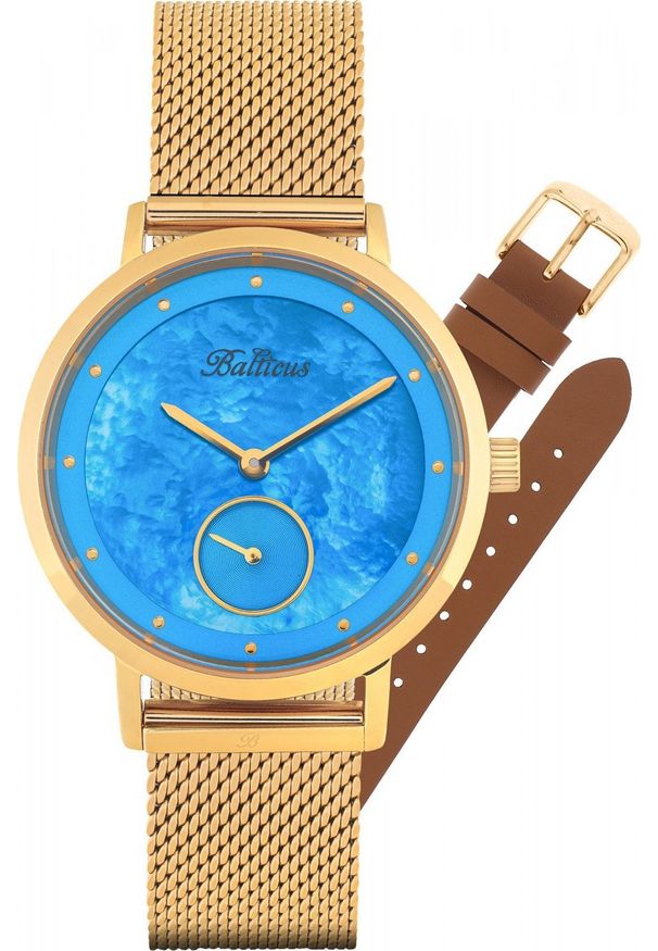 BALTICUS - Zegarek Balticus Zegarek damski Balticus BLT-BALNSGBL złoty. Kolor: złoty