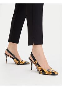 Versace Jeans Couture Szpilki 80VA3S52 ZS366 G89 Czarny. Kolor: czarny. Materiał: skóra. Obcas: na szpilce #5