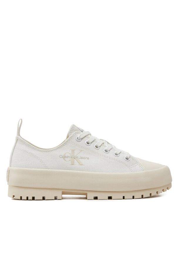 Calvin Klein Jeans Trampki Lugged Hybrid Laceup Ml Mtr YW0YW01505 Biały. Kolor: biały. Materiał: materiał