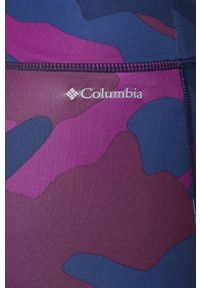 columbia - Columbia - Legginsy. Kolor: fioletowy. Materiał: skóra, dzianina #3