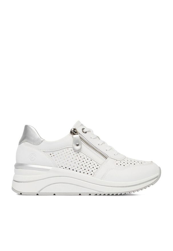 Sneakersy Remonte. Kolor: biały