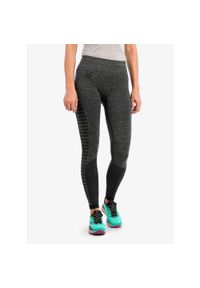 Legginsy biegowe damskie Compressport Winter Run Legging. Kolor: czarny. Sport: bieganie