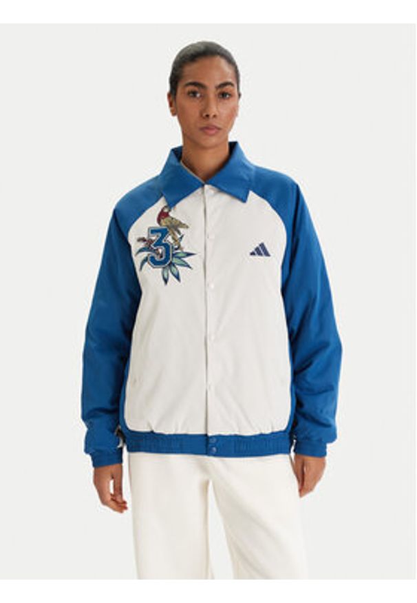 Adidas - adidas Bluza Farm Rio Premium KD2195 Niebieski Oversize. Kolor: niebieski. Materiał: syntetyk