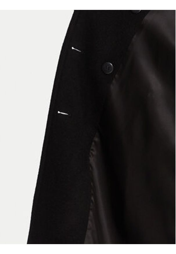 Marella Płaszcz wełniany Balcone 2523016112 Czarny Regular Fit. Kolor: czarny. Materiał: syntetyk